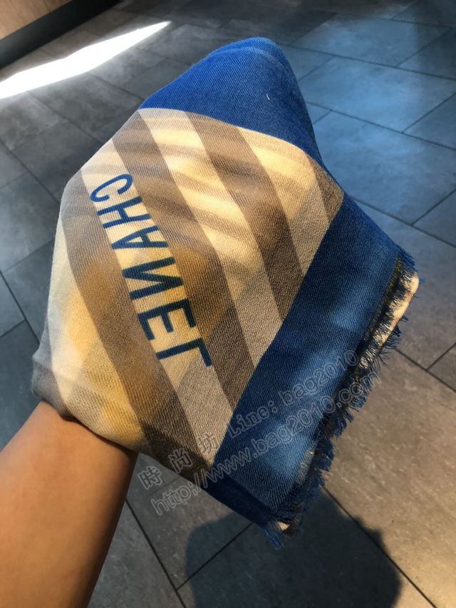CHANEL圍巾 最新專櫃主打款 香奈兒純羊絨女長圍巾 時尚百搭  llwj6527